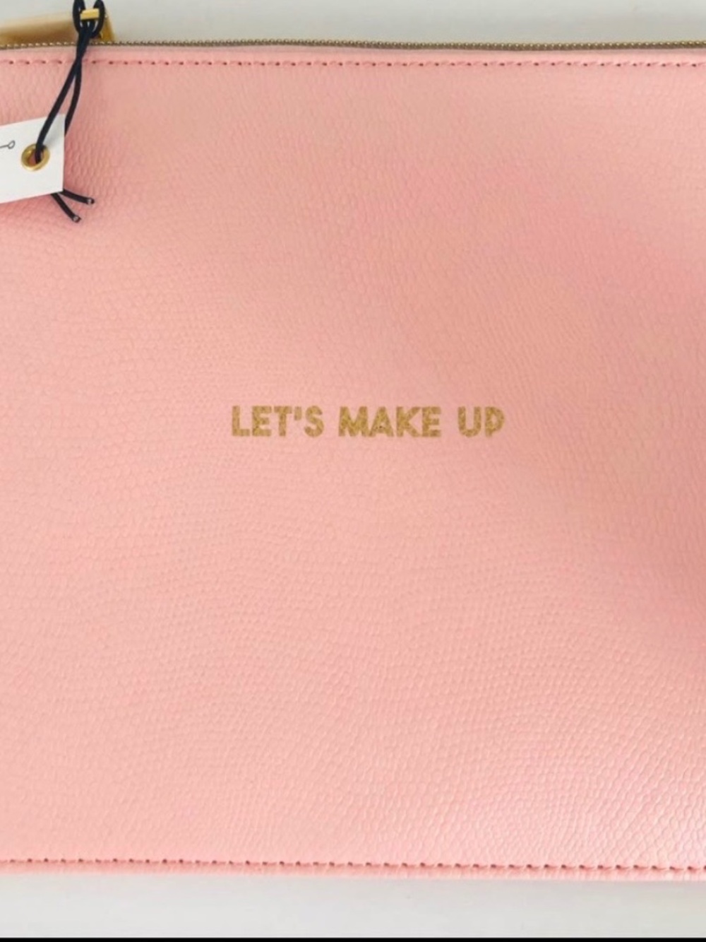8 Oak Lane Pink Leatherette Makeup Pouch